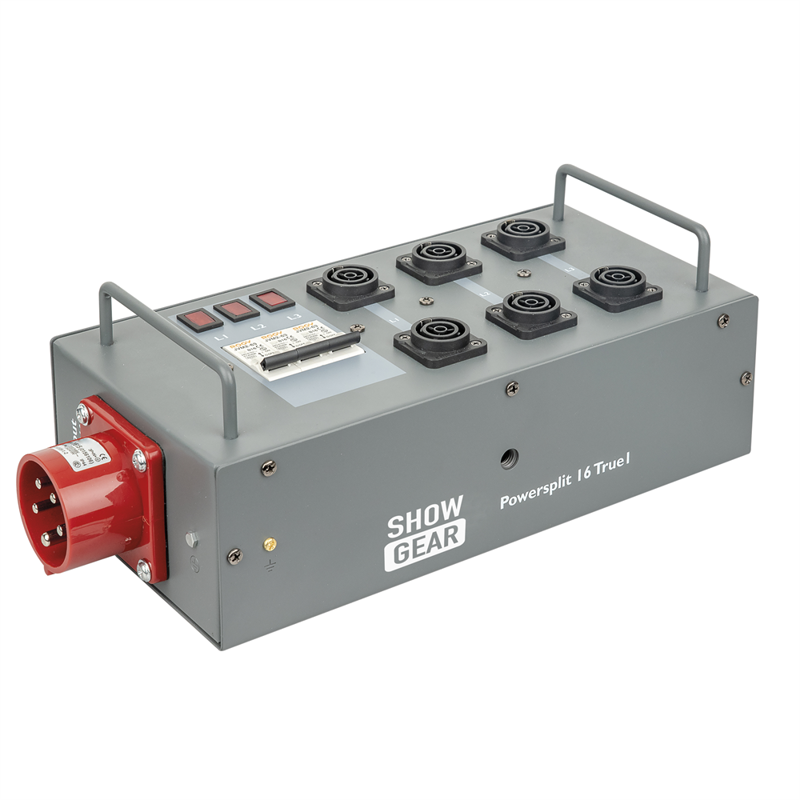 Power Split CEE 16 A 5 pol til 6x Strøm Pro True powercon