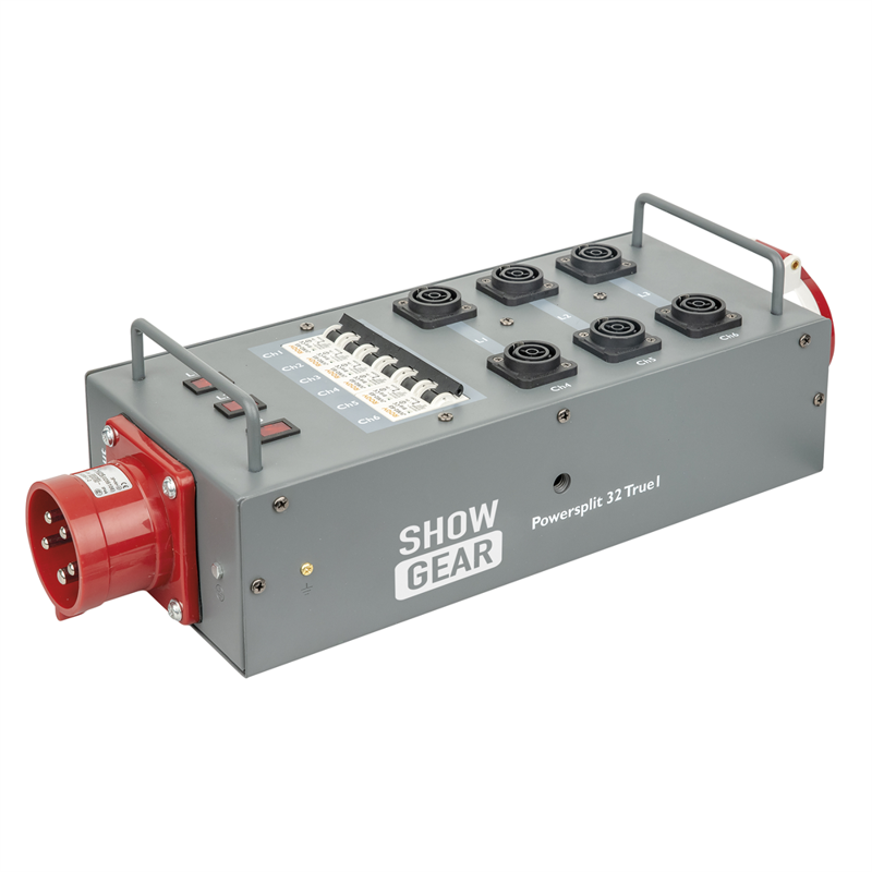 Power Split CEE 32 A ind til 6x Power Pro True & 1x CEE 16 A 5P