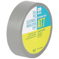 ADVANCE AT7 PVC Tape Gray Grey - 19 mm - 20 m