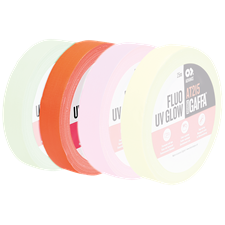 ADVANCE AT215 Fluorescent Gaffa Tape Orange Orange - 19 mm - 25 m