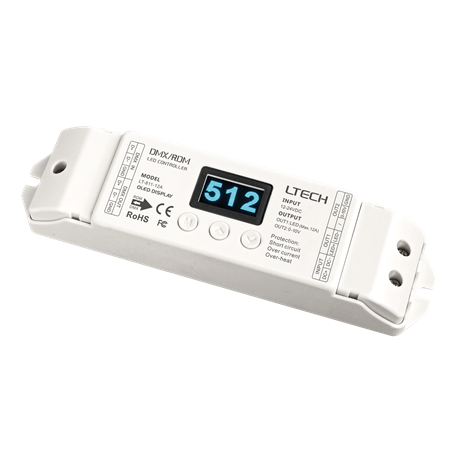 LTECH DMX LED-driver 1x 12A, 1-kanals