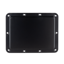 SHOWGEAR Black Recessed Label Dish for Self-Adhesive Tour Labels for Self-Adhesive Tour Labels