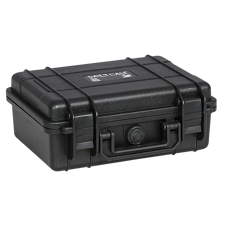 Vandtæt flightcase med plukskum. Indvendige mål: 215 x 144 x 84 mm.