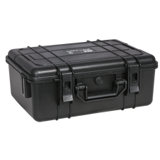 Vandtæt flightcase med plukskum. Indvendige mål: 390 x 265 x 150 mm.