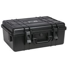 Vandtæt flightcase med plukskum. Indvendige mål: 430 x 294 x 168 mm.