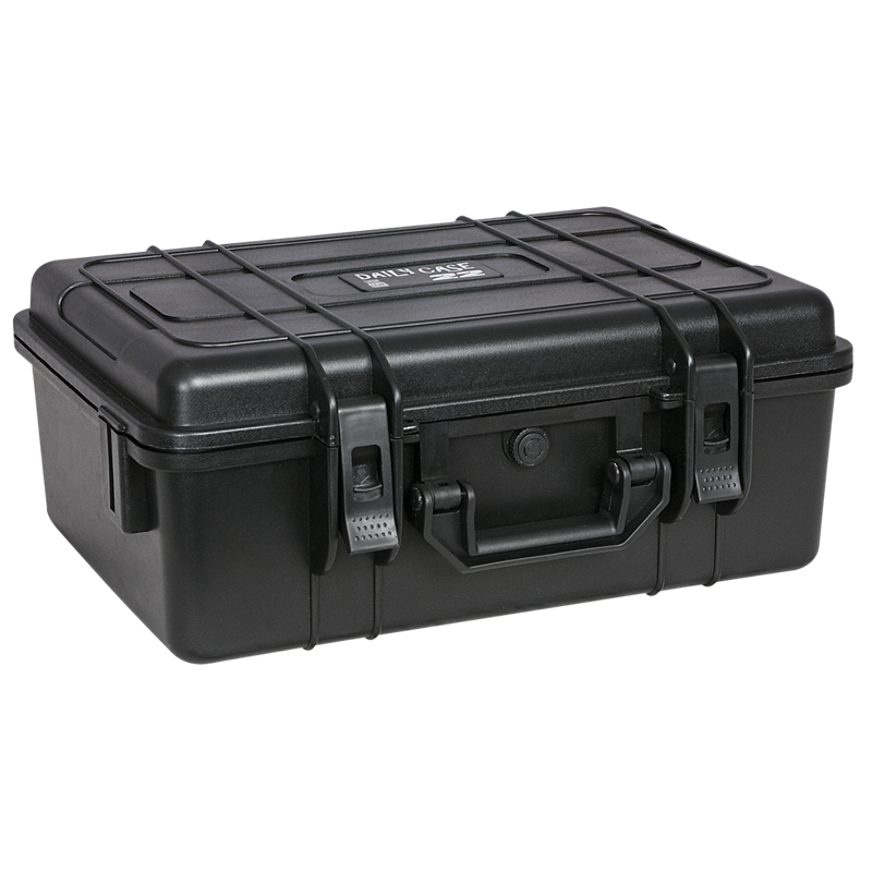 Vandtæt flightcase med plukskum. Indvendige mål: 430 x 294 x 168 mm.