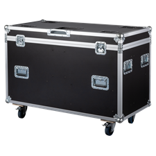 SHOWTEC Case for 2x Showtec Goliath Penn Elcom hardware and swivel wheels with brake