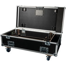 SHOWTEC Case for 4x Photon Strobe/Wash/Sunstrip Penn Elcom hardware and swivel wheels with brake
