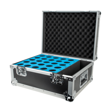 Flightcase til 25 mikrofoner og tilbehør