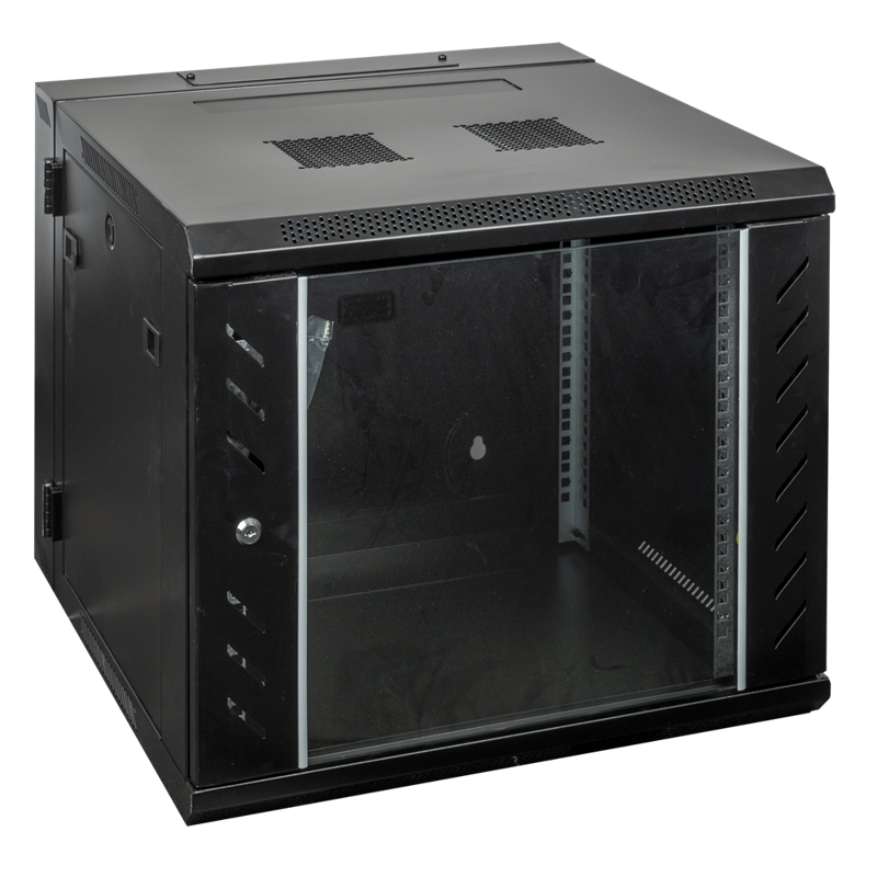 Netværksskab med glasdør RCA-WMH-9 9U