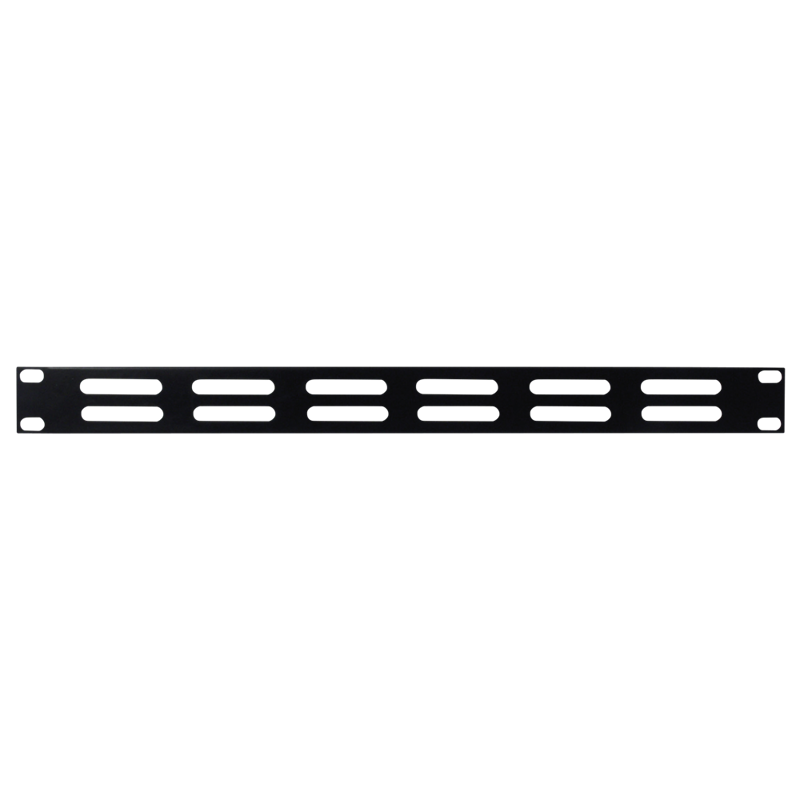 19" ventilationspanel sort 1 unit