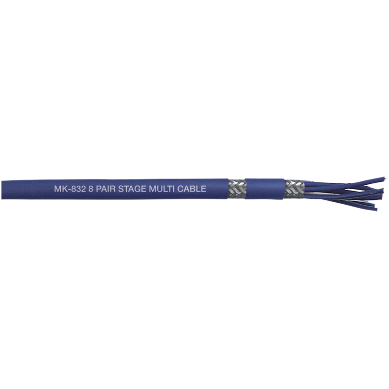 DAP MK-832 8 Par Scene Multicore - dobbelt afskærmet - blå kappe - Pris pr. meter.