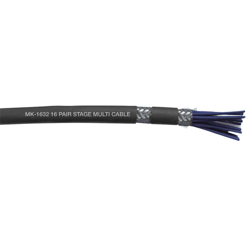 DAP MK-1632 16 par scenemulticore - dobbeltskærmet - sort kappe - Pris per meter