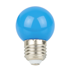LED pære til lyskæde. E27. 1 Watt. Blå