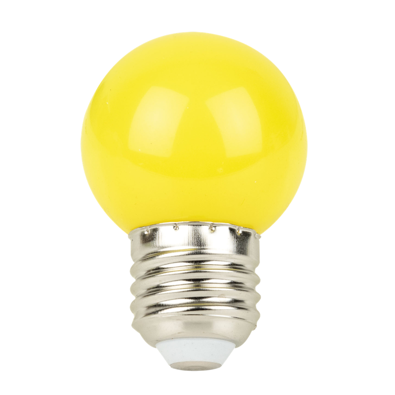 LED pære til lyskæde. E27. 1 Watt. Gul
