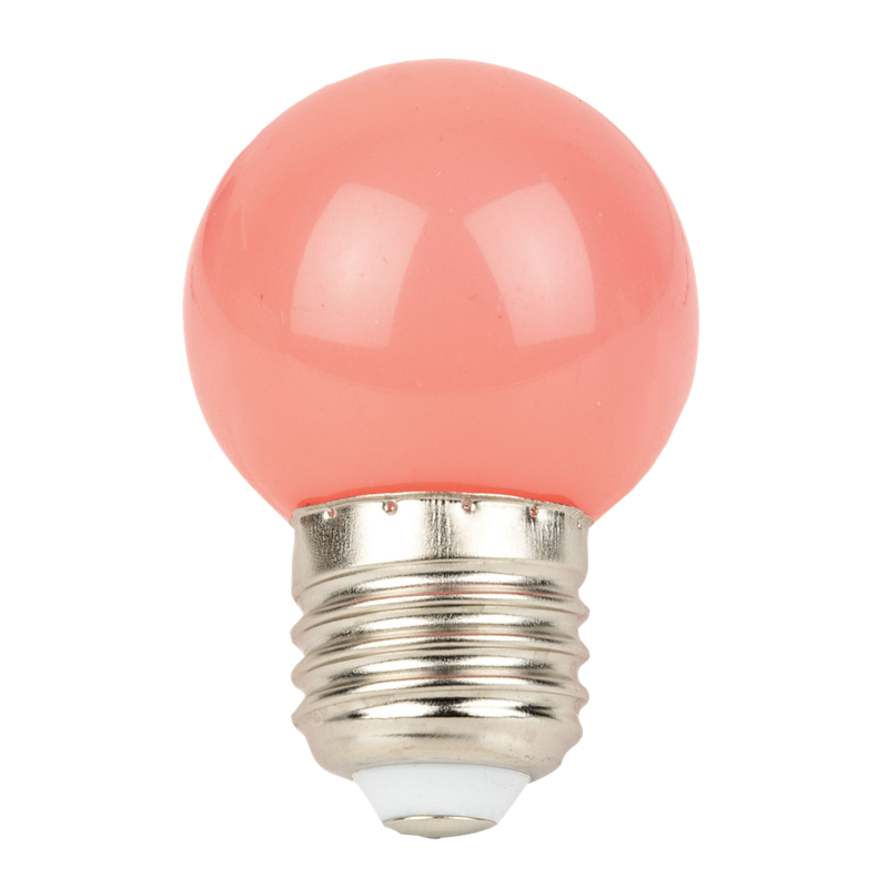 LED pære til lyskæde. E27. 1 Watt. Pink