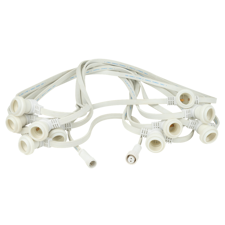 Showgear Lyskæde E27 50 cm mellemrum - hvid - 50 m