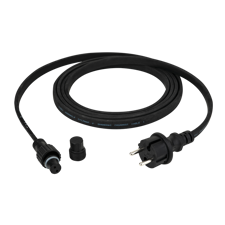 Showgear Strømkabel til Lyskæde Lys E27 Sort - 3 m