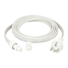 Showgear strømkabel til Lyskæde lys E27 hvid - 3 m