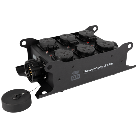 SHOWGEAR PowerCore 2s.6s Breakout Multipin S19 in/out to 6x Shuko