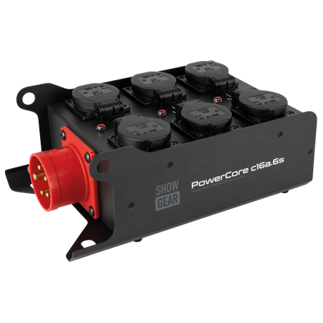 SHOWGEAR PowerCore c16a.6s 6x Schuko - 1x CEE 16 A (5P)