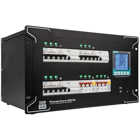 SHOWGEAR PowerCore 125.5c 2x CEE 32A + 3x CEE 63A