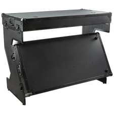 Smart flightcase DJ/ teknik bord. Sort. 120 cm. bredt