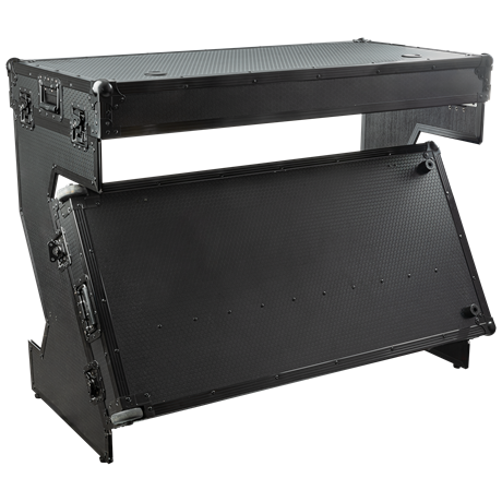Smart flightcase DJ/ teknik bord. Sort. 120 cm. bredt