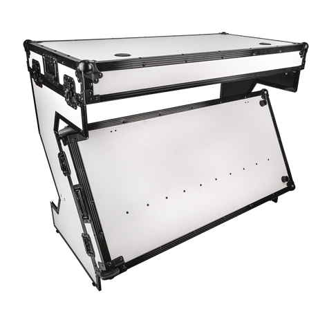 Smart flightcase DJ/ teknik bord. Hvidt. 120 cm. bredt