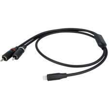 DAP FL100 - Lightning til 2 RCA han 1,5 m