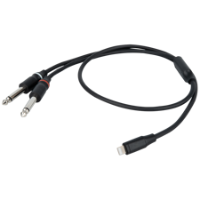 DAP FL101 - Lightning til 2 Mono Jack L/R 1.5 m