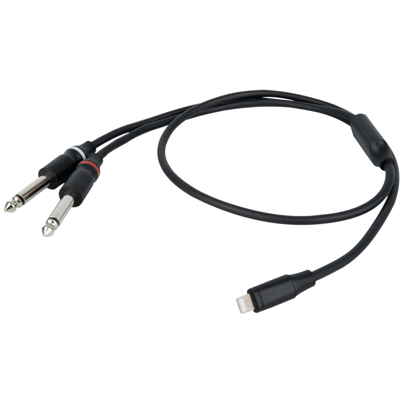 DAP FL101 - Lightning til 2 Mono Jack L/R 1.5 m