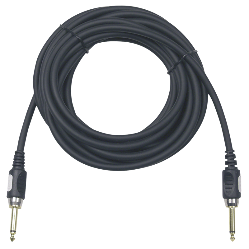 Road guitarkabel. Jack mono - Jack mono. Ø 7 mm. 6 meter