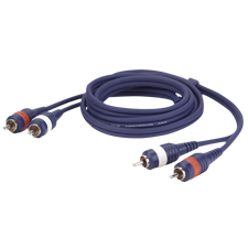 DAP FL24 - 2 RCA male L/R to 2 RCA male L/R 3 m