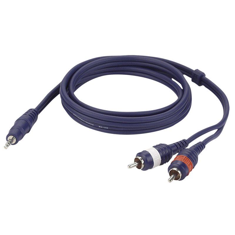 DAP FL30 - stereo mini-jack to 2 RCA male L/R 1.5 m