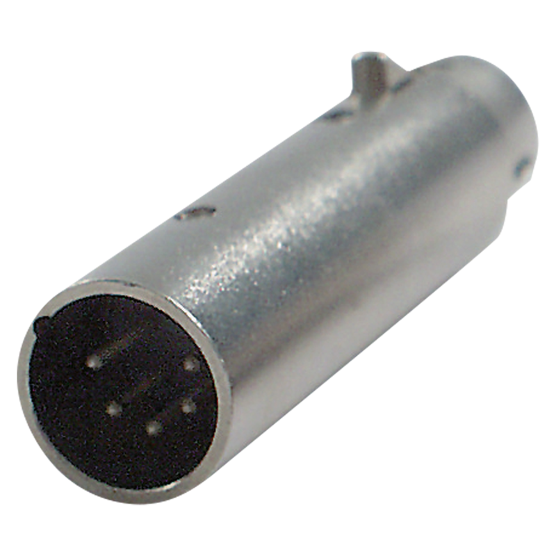 XLR 5P Han til XLR 3P hun adapter