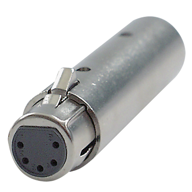 XLR 5P hun til XLR 3P han adapter