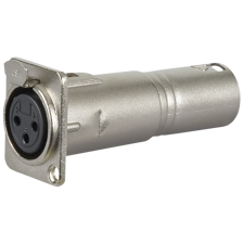 XLR 3P hun til XLR 3P hun chassis