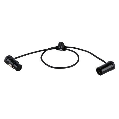 DAP FLX18 - bal. XLR/M 5P to XLR/F 5P Patch Cable 0.60 m Ultra-compact right-angle XLR patch cable - 60 cm