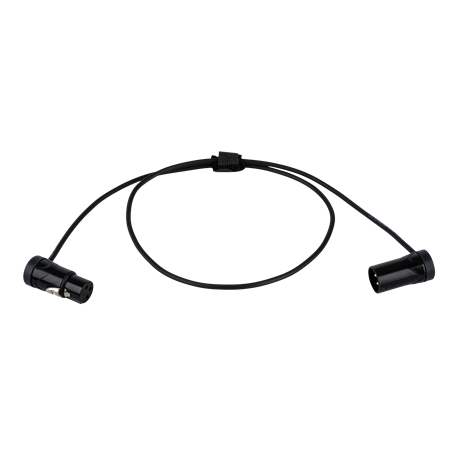 DAP FLX19 - bal. XLR/M 3P to XLR/F 3P Patch Cable 0.90 m Ultra-compact right-angle XLR patch cable - 90 cm