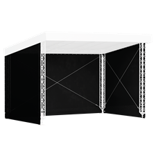 MILOS Side Nets for MR0 Sloping Roof System 6m, 4m for 6 x 4 m