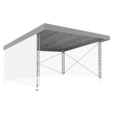 MILOS MR0 Sloping Roof System with Canopy 8m, 6m 8 x 6 m