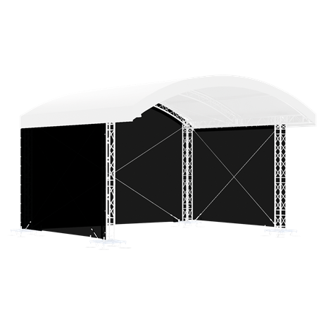 MILOS Side Nets for MR1 Arched Roof System 8m, 6m for 8 x 6 m