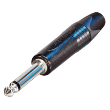 NEUTRIK Jack Plug 6.3 mm Mono Black housing