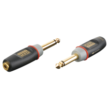 Jack/Han mono til mini-jack/Hun - inkl. 2x 10 kilo-ohm modstande
