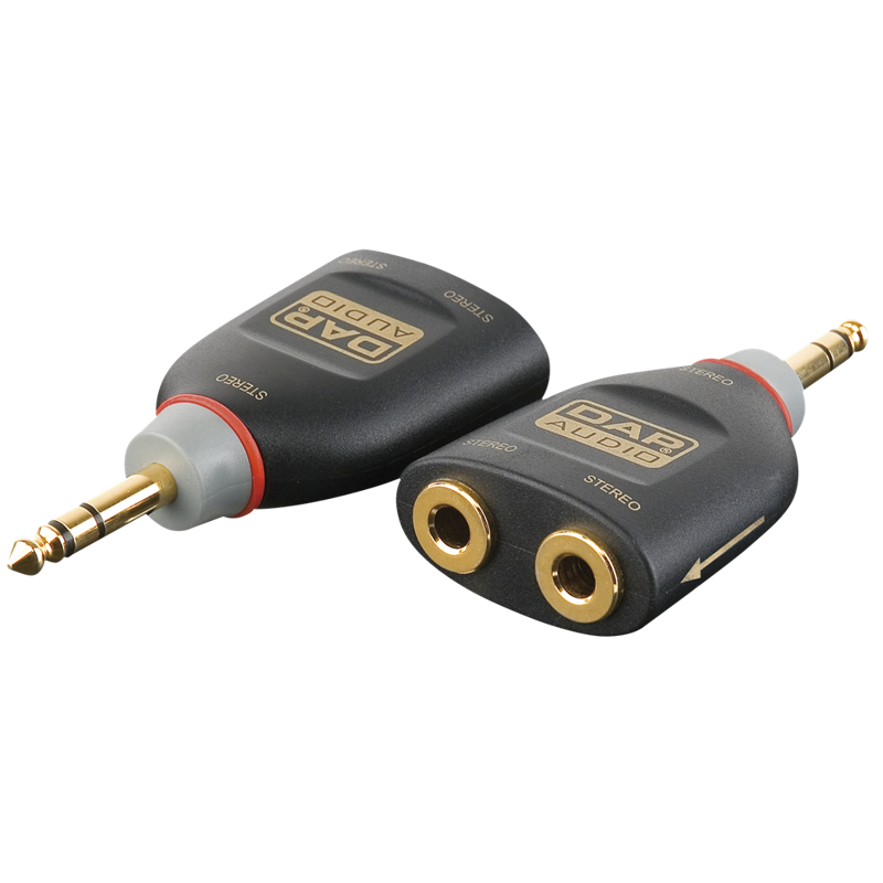 Jack 6,3 mm/Han stereo til 2 x Jack 6,3 mm /Hun (Y-Split)