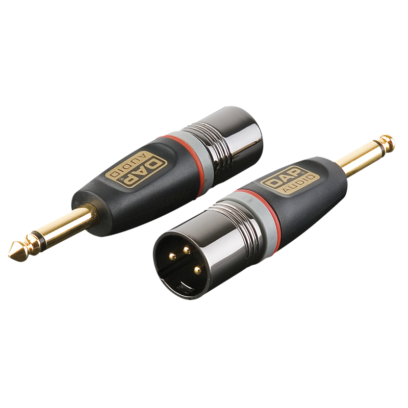 XLR/Han 3 Pol til Jack 6,3mm /Han mono
