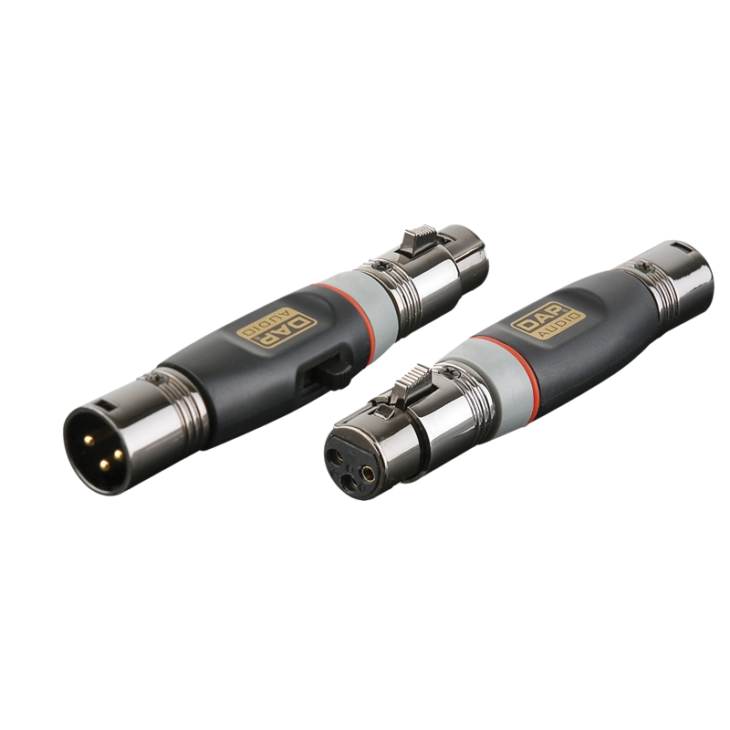 XLR/han 3P til XLR/Hun 3P faseomskifter On/off