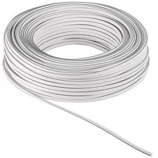 Højttalerkabel 2x1,5 mm2. Hvid. 10 m. [Kun 1 tilbage]