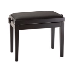 K&M Piano bench black matt finish, seat black velvet - 13960